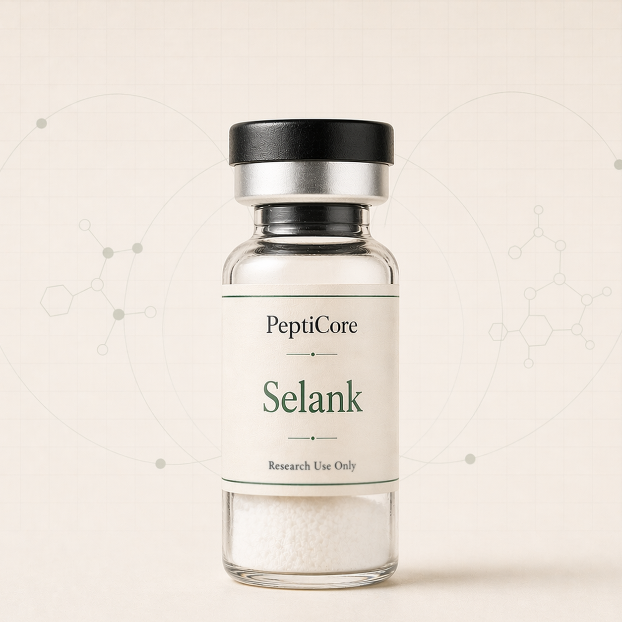 Selank research-use series vial